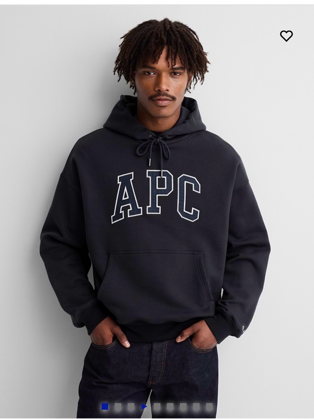 Gap x A.P.C Extra Heavyweight Logo Hoodie